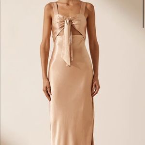 NWT Shona Joy La Lune Bow Tie Maxi Dress